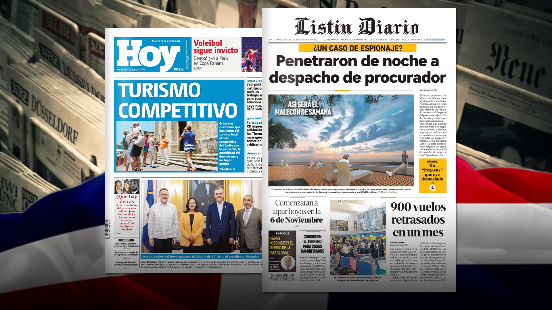 Principales Portadas De Periódicos Nacionales 23-08-2022