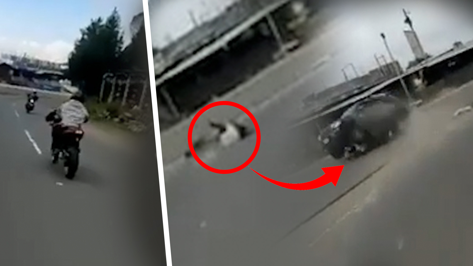 Motorista Pierde El Control Y Jeepeta Le Pasa Por Encima