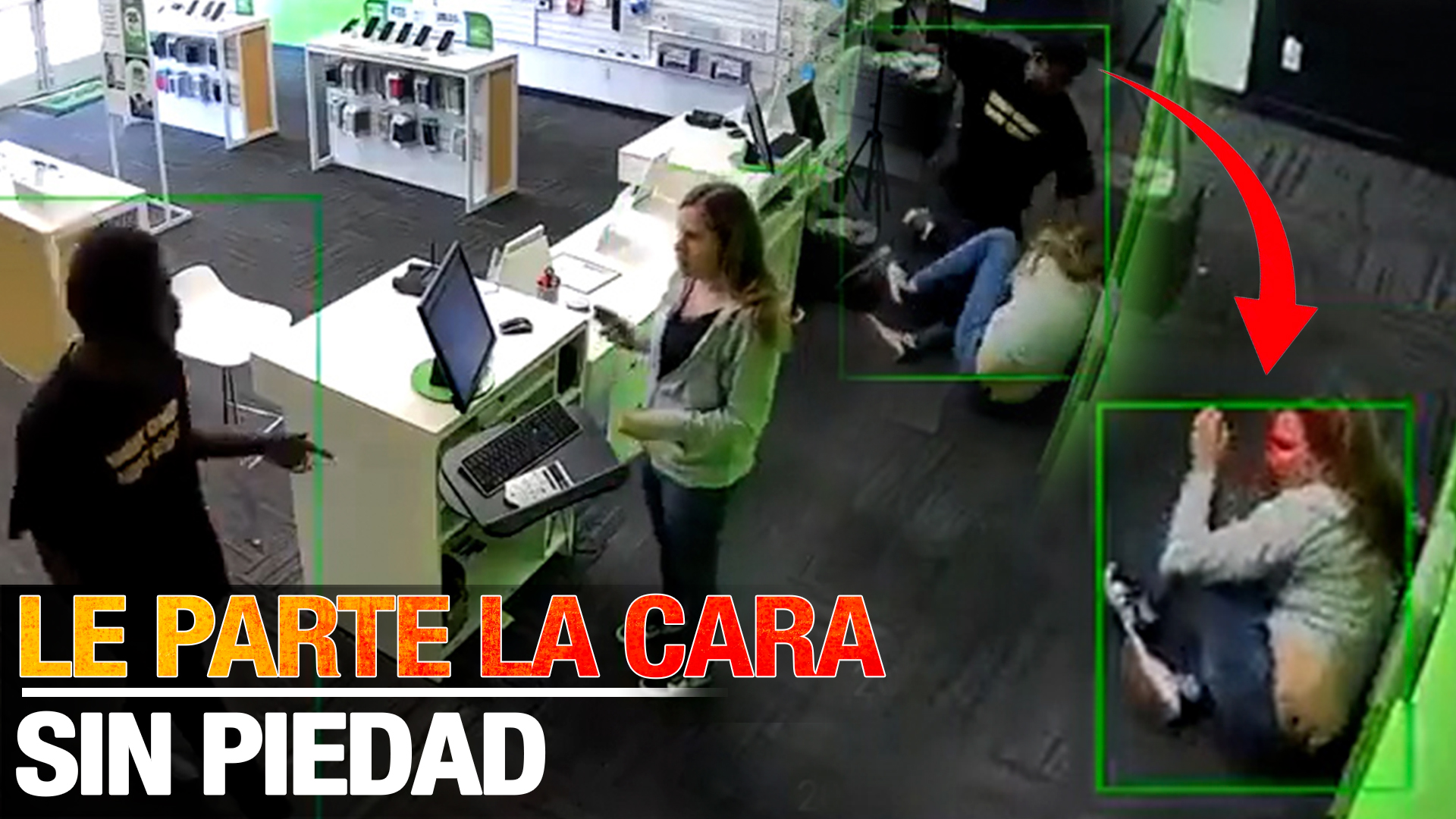¡Irreconocible! Hombre Deja Rostro De Una Mujer En Una Tienda