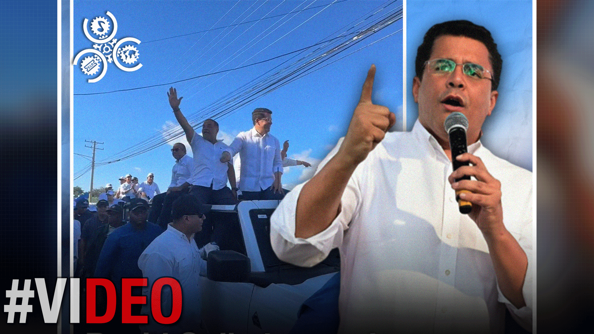 David Collado Encabeza Caravana Junto A Candidatos Del PRM En Barahona