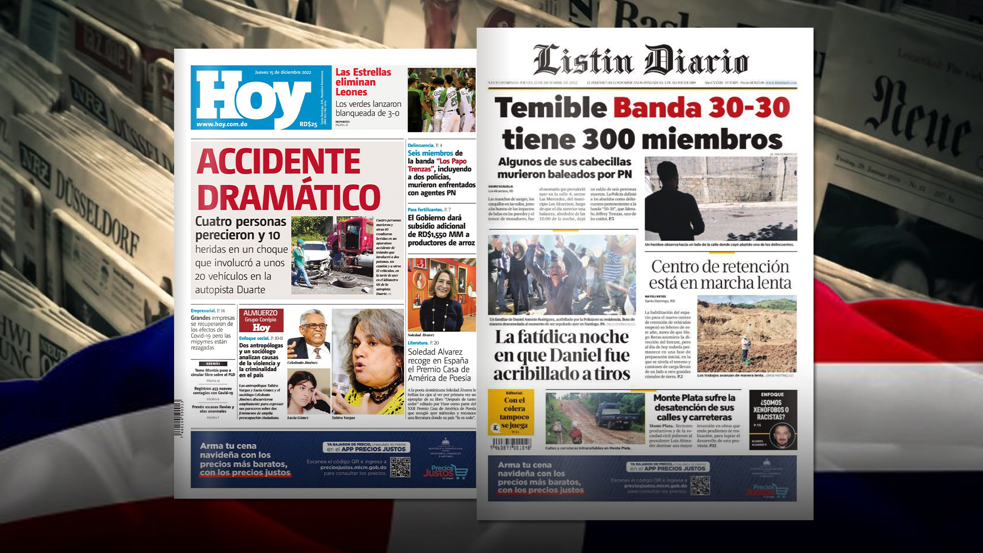 Principales Portadas De Los Periódicos | 15-12-2022