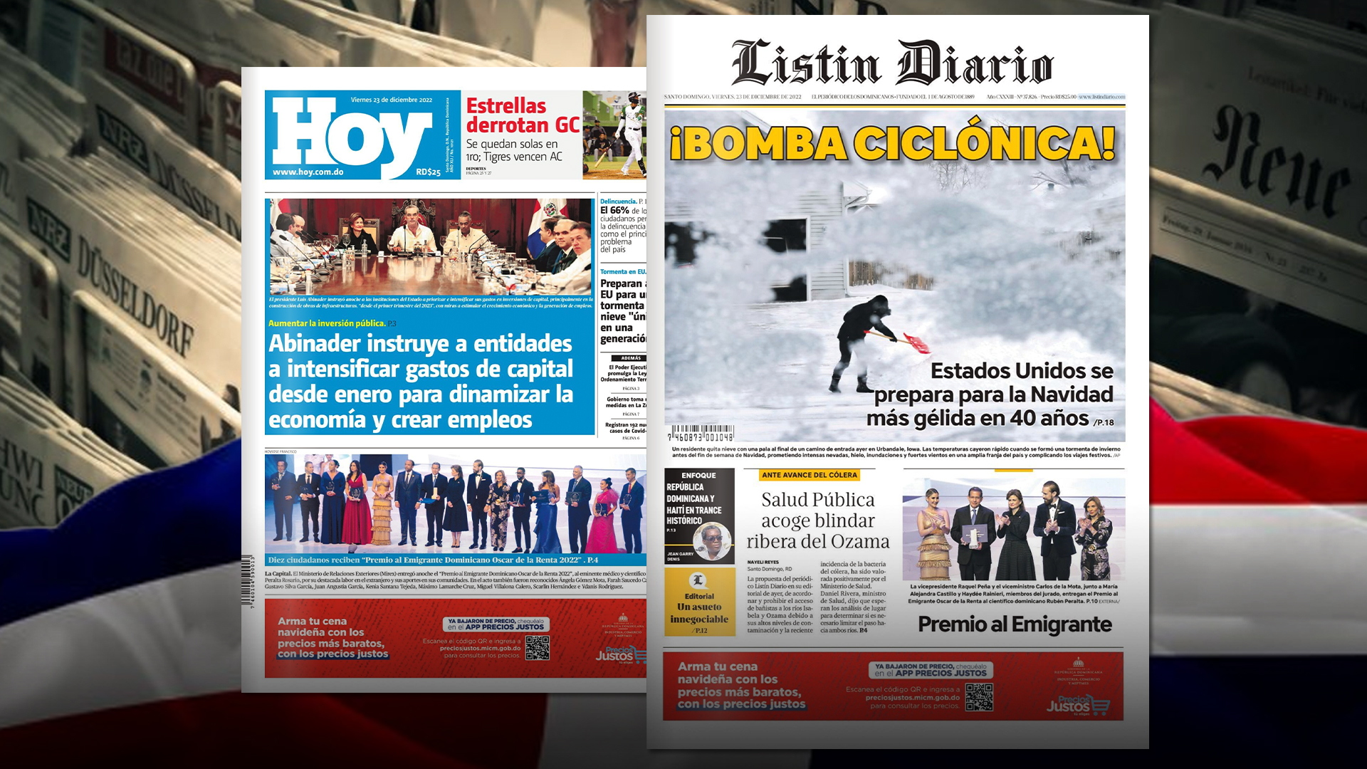 Principales Portadas De Los Periódicos | 23-12-2022