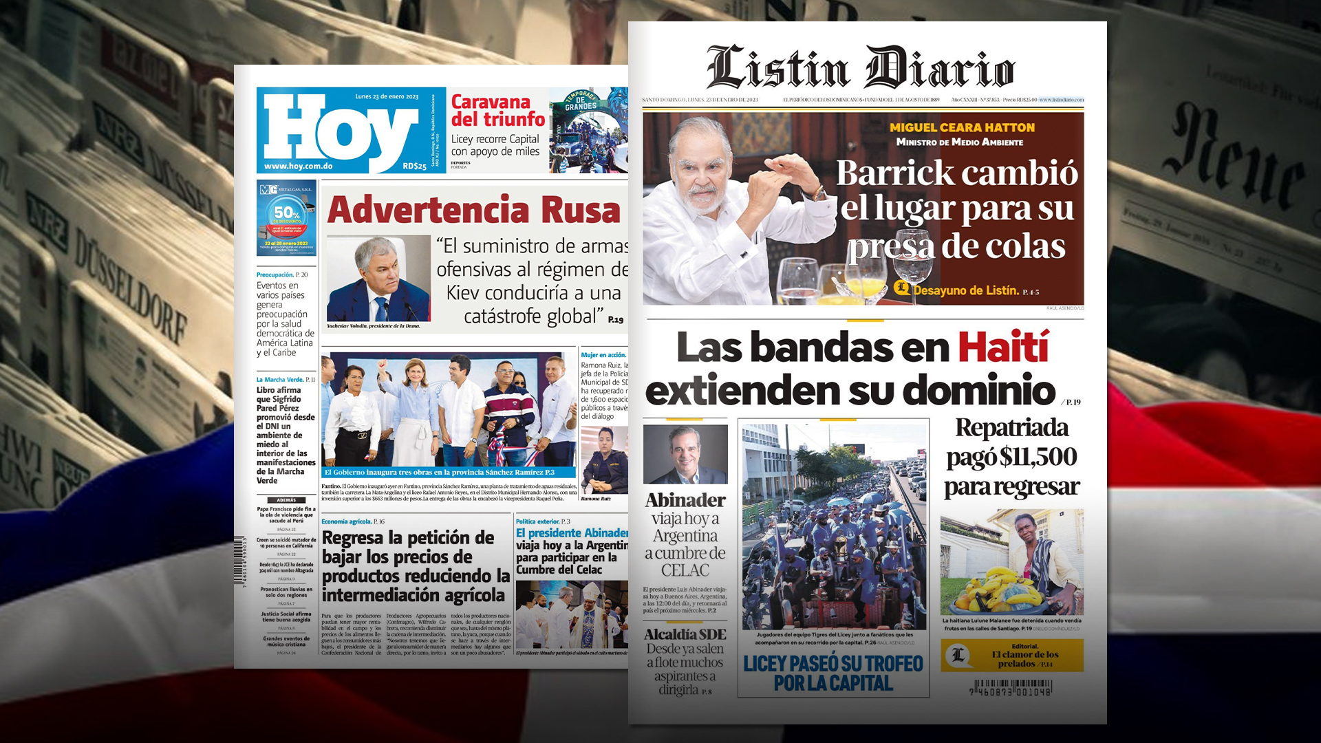 Principales Portadas De Los Periódicos | 23-01-2023