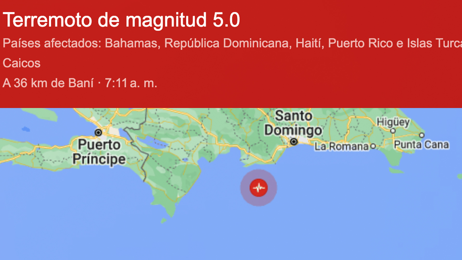 Temblor De Tierra EN VIVO | República Dominicana 