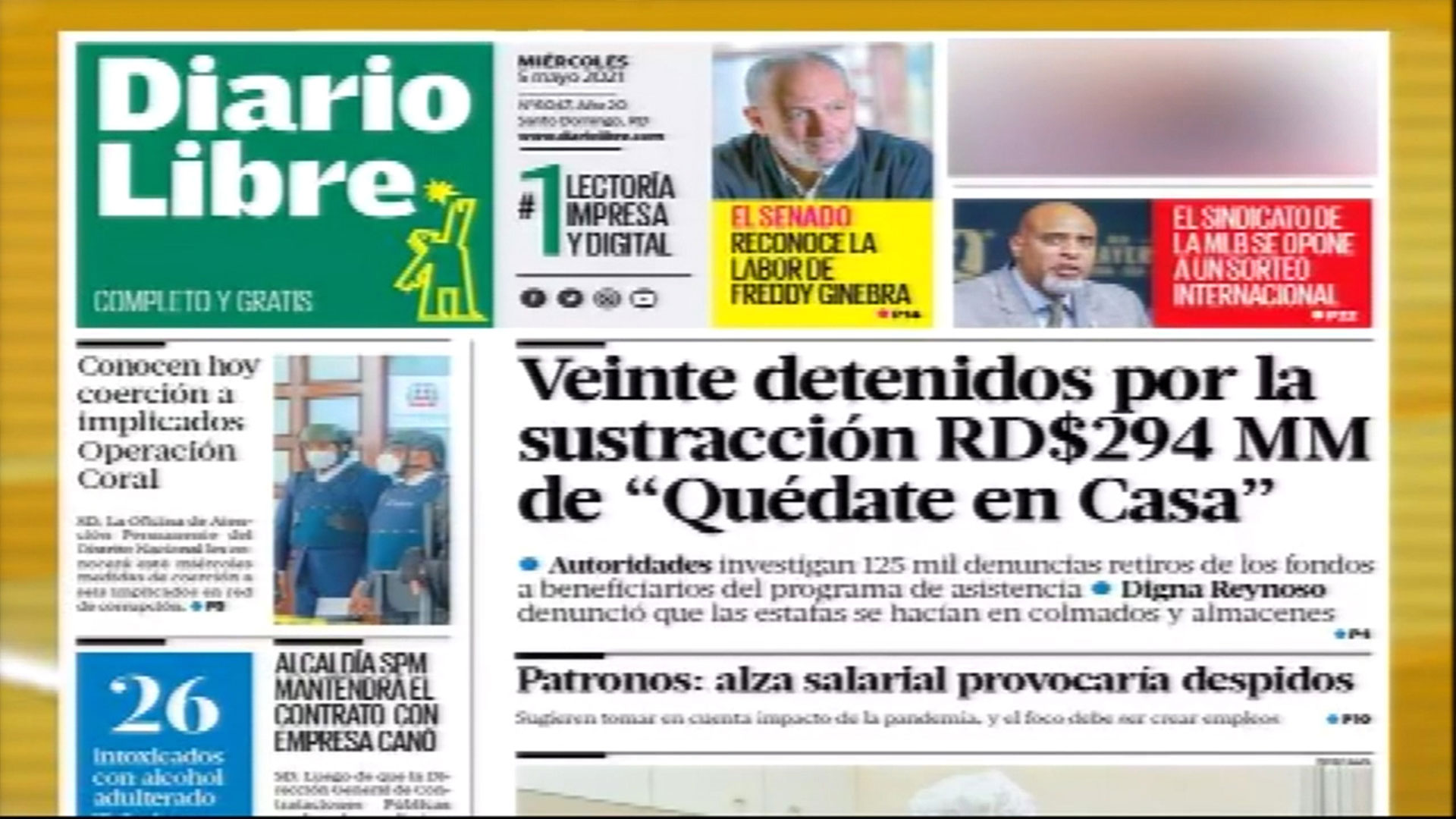 Las Principales Portadas De Los Periódicos En El Día De Hoy 5 De Mayo Del 2021