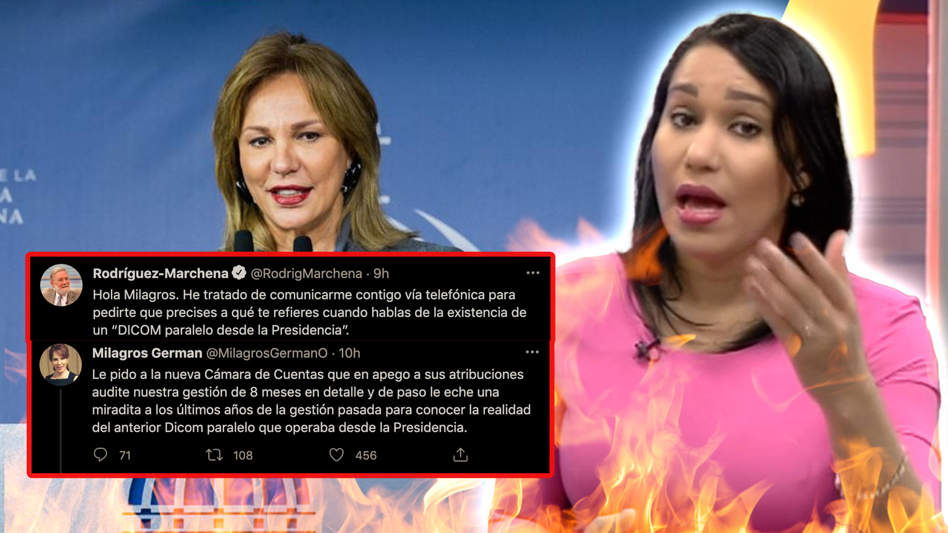 La Reacción De Lorenny Solano Tras El “irrespeto” A Milagros Germán (Directora De Comunicaciones De La Presidencia)