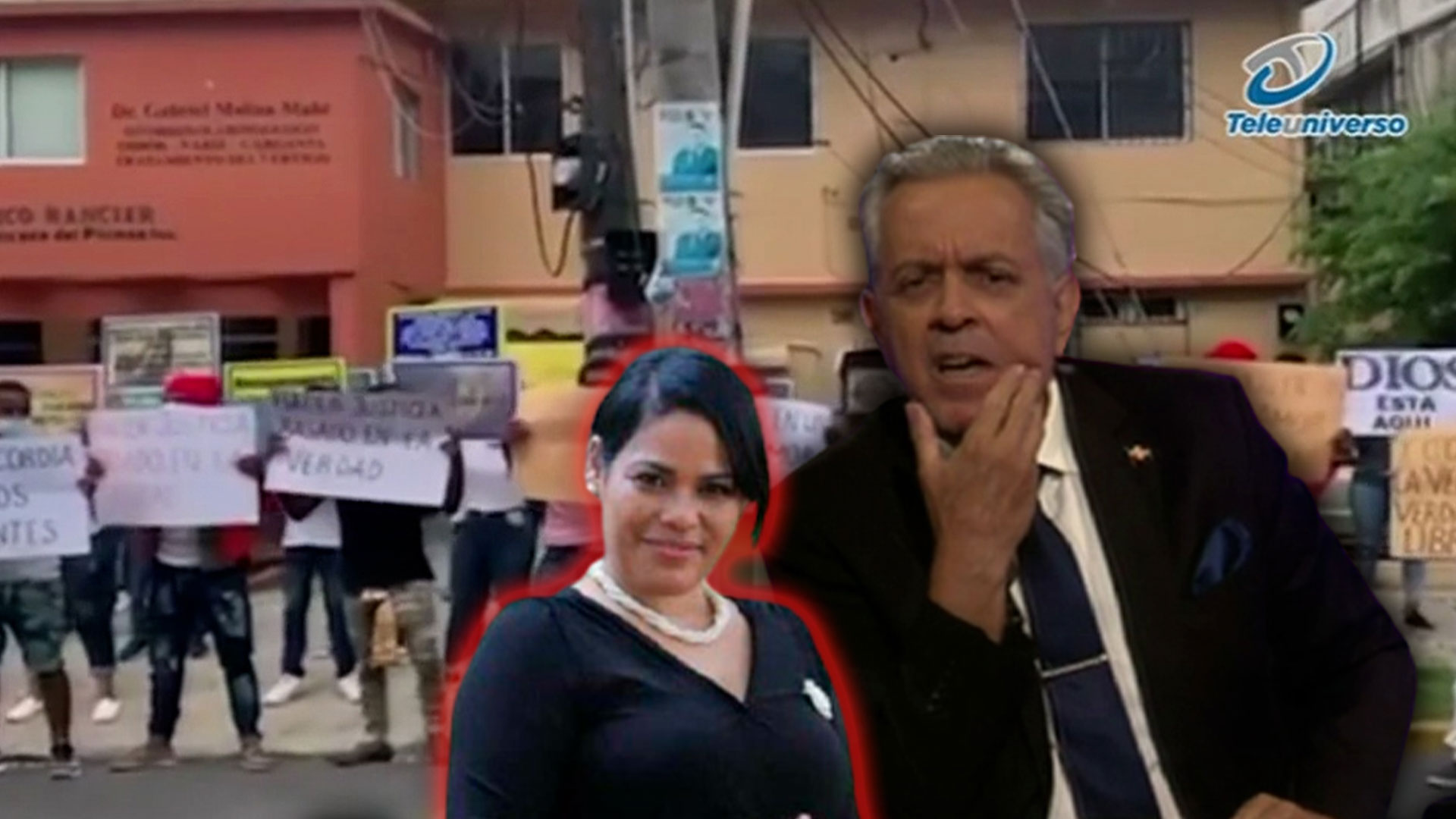 “Feligreses” De Supuesta Iglesia De La Pastora Rossy Se Manifiestan En Su Favor Frente Al Palacio De Justicia