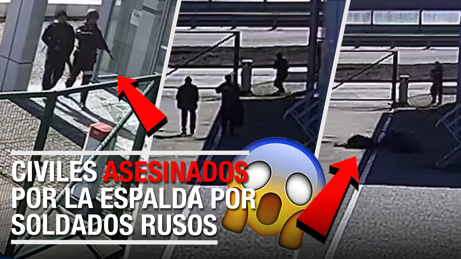 Cámara De Seguridad Capta Soldados Rusos Asesinando Civiles Ucranianos | Fuertes Imágenes 