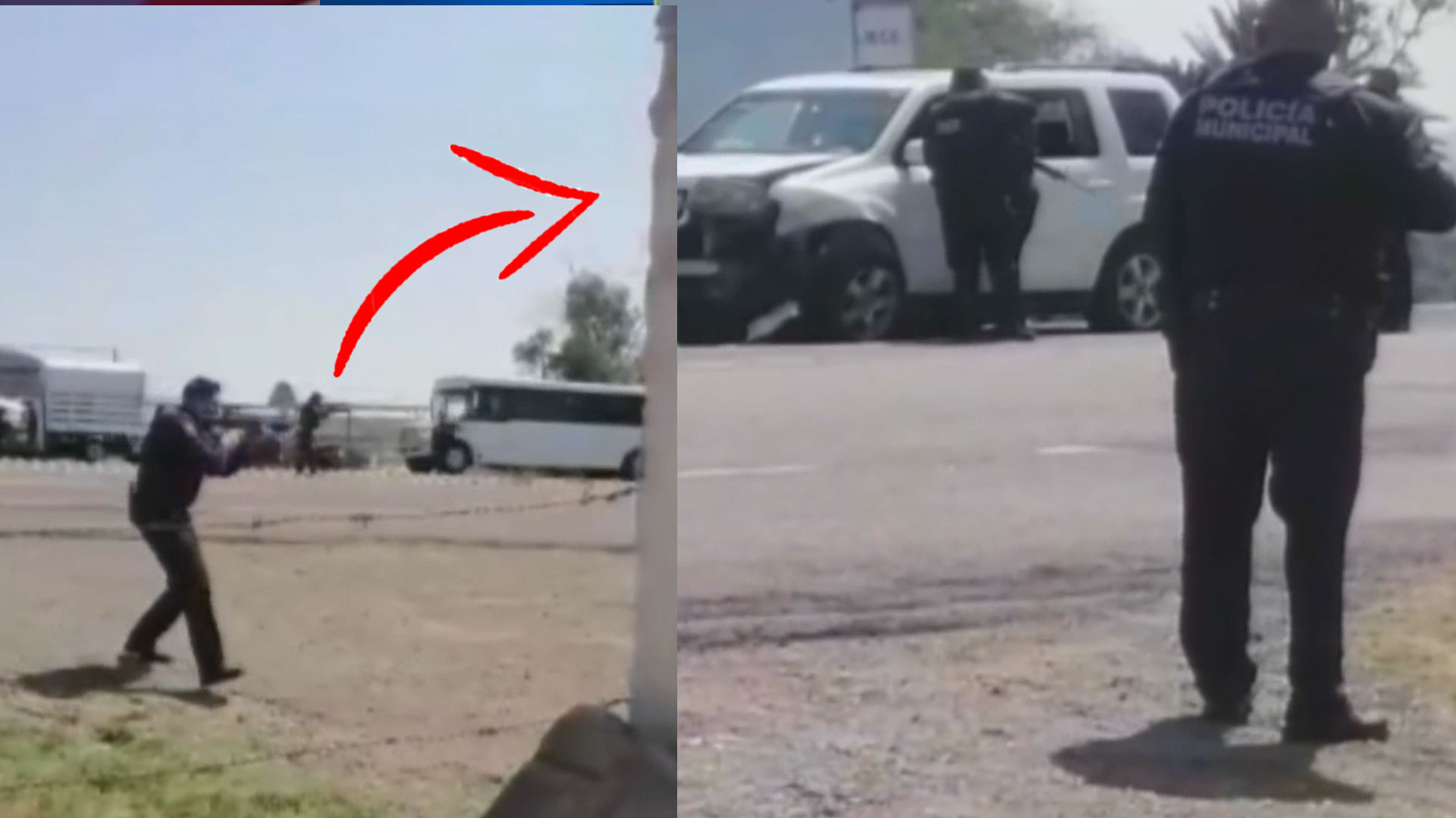 Hombre Armado Choca Contra Mujer Embarazada Al Recibir Un Balazo En Medio De Tiroteo 