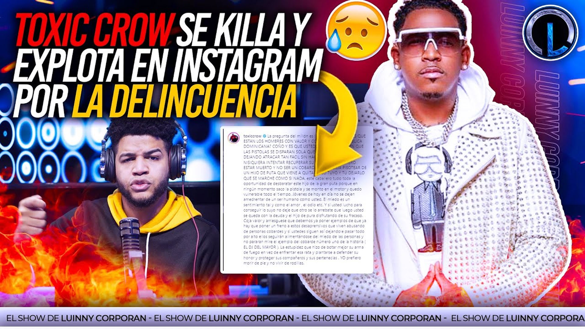 Toxic Crow Pone En Riesgo Su Vida Enfrentando A Los Delincuentes