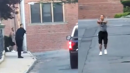 Policía Arresta Hombre Que Se Puso A Hacer Tremendo Show En La Calle Con Una Pistola Sin Balas 