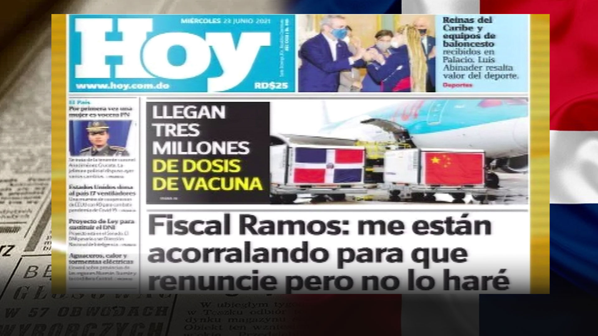 Las Principales Portadas De Los Periódicos En El Día De Hoy 23 De Junio Del 2021
