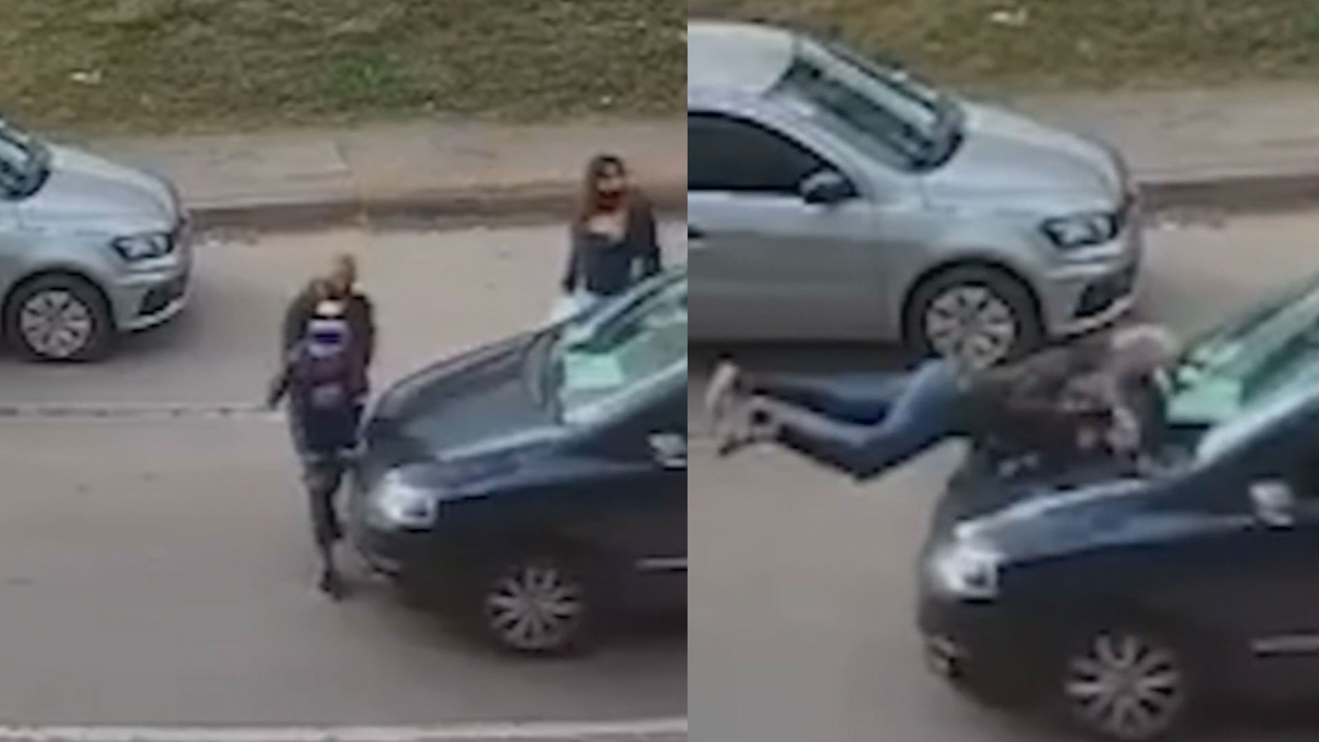 Impactante Momento Donde Una Madre Es Atropellada Con Su Bebé En Los Brazos 