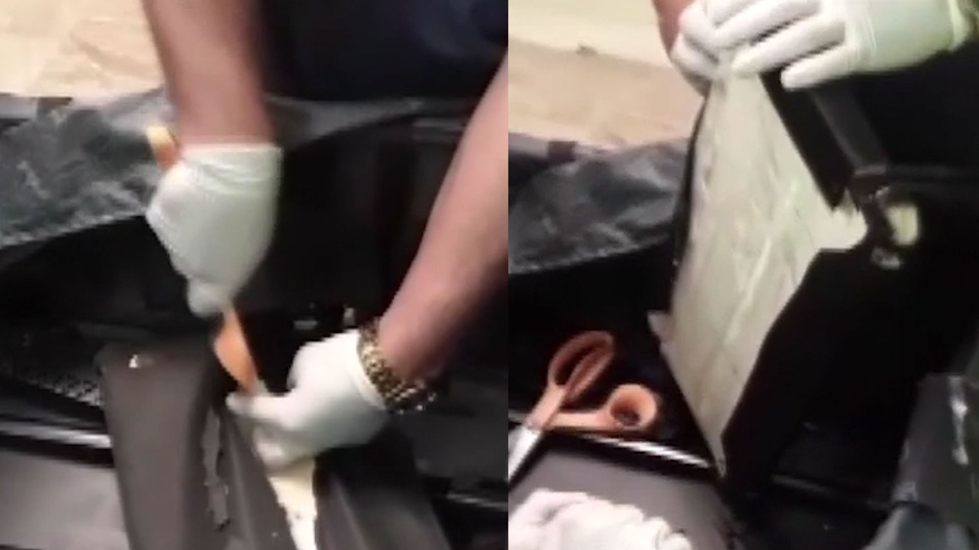 Momento En Que Detienen Un Extranjero Que Pretendía Viajar Con Más De Un Kilo De Droga 