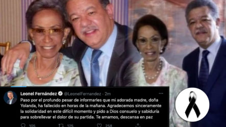 En Horas De La Mañana Falleció La Madre Del Expresidente Leonel Fernández A Sus 94 Años De Edad