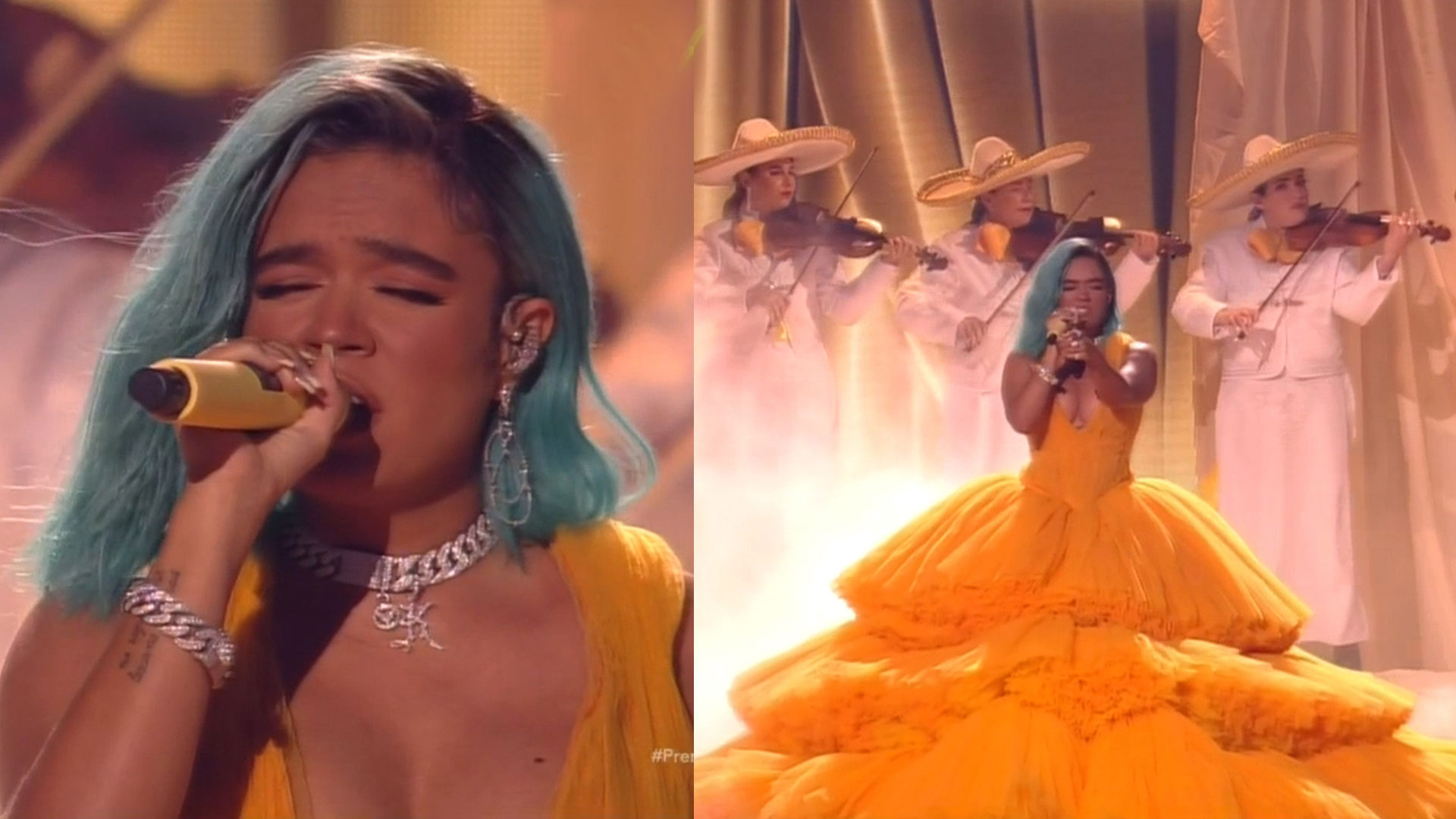 Karol G Sorprende Cantando Mariachi En La Noche De Gala De PJ