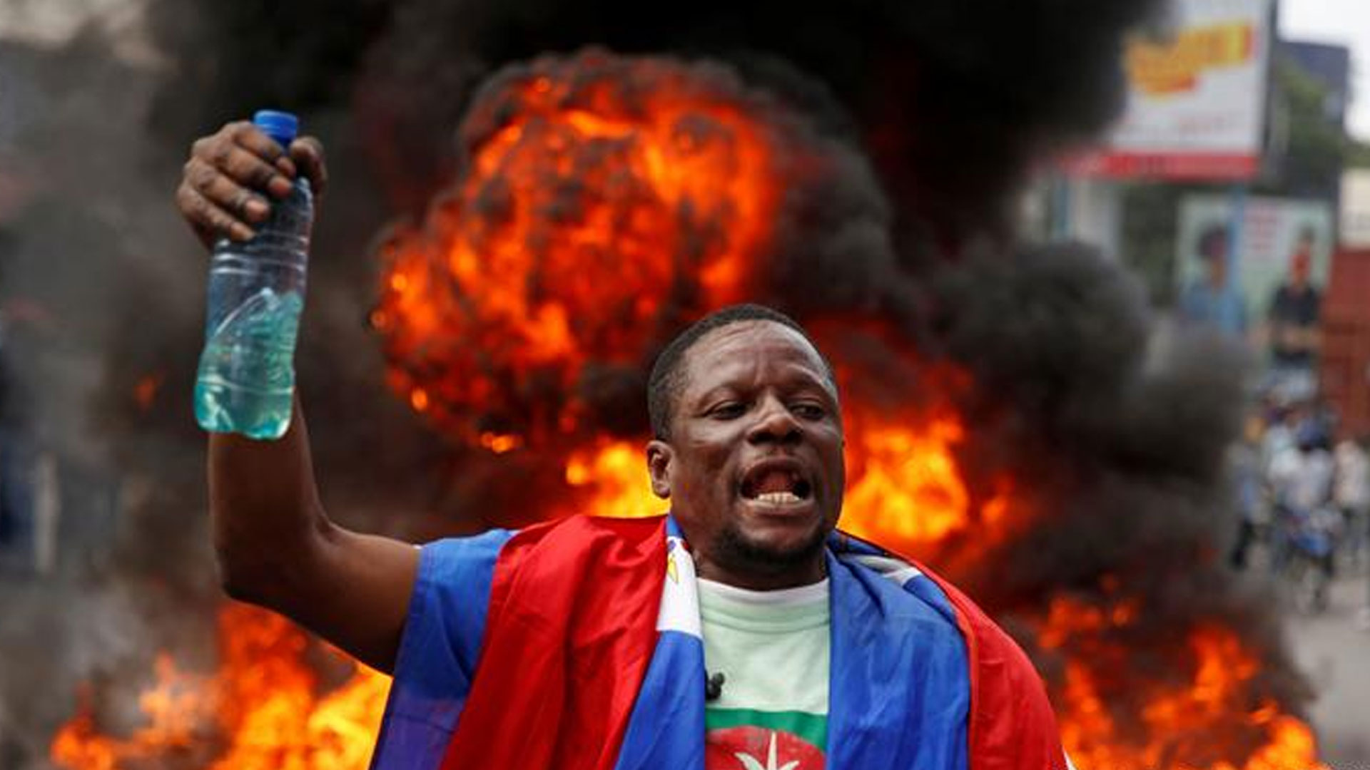 ¡De Terror! La Advertencia Muerte Que Hicieron Protestantes Para El Entierro De Jovenel Moïse 