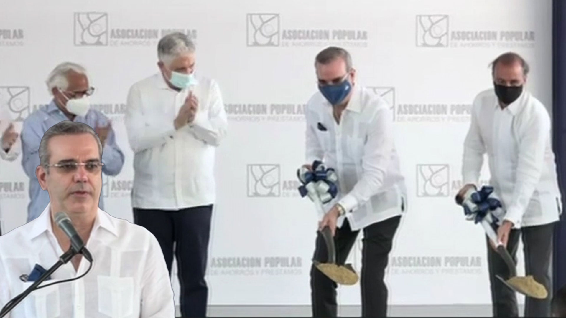 Presidente Abinader Da Primer Picazo En La Ceremonia De Construcción De Edificio De APAP