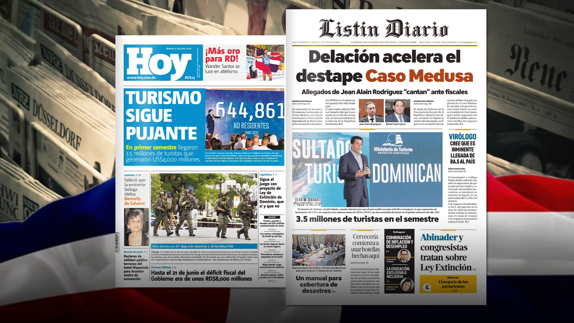 Las Portadas De Los Principales Periódicos Nacionales