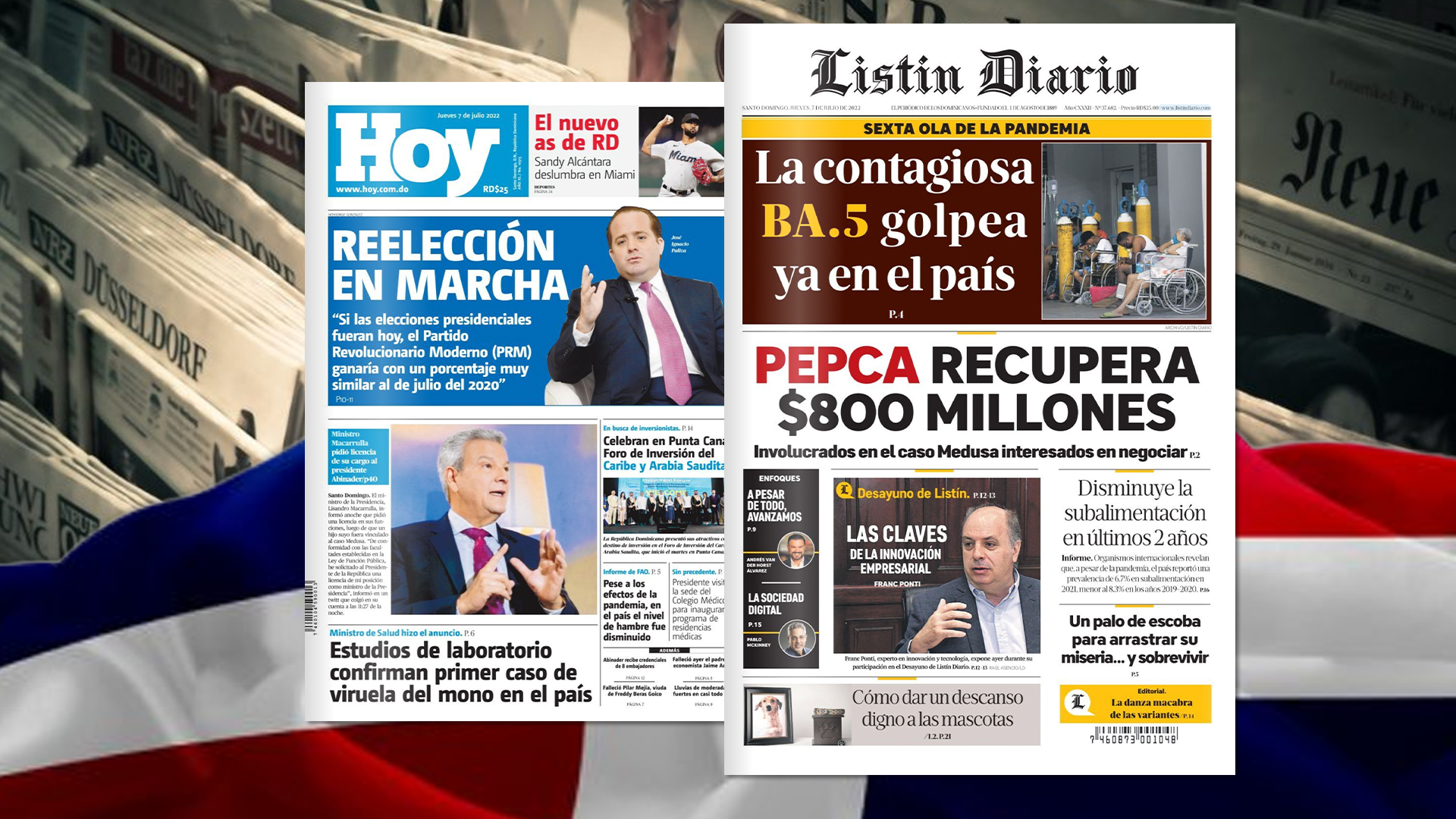 Las Portadas De Los Principales Periódicos A Nivel Nacional
