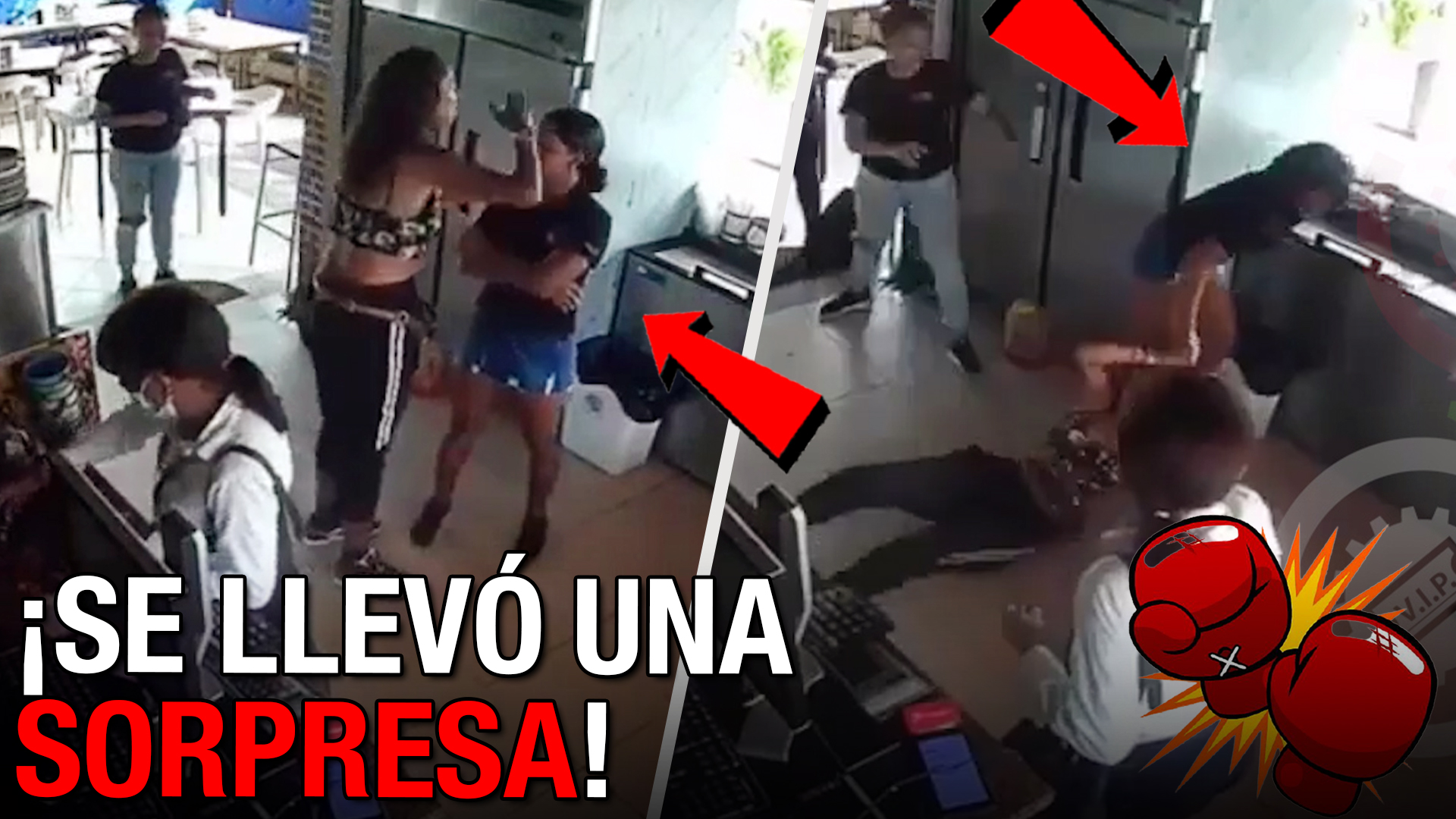 Mujer Grande Intenta Intimidar A Otra Más Pequeña Y Mira Como Termina