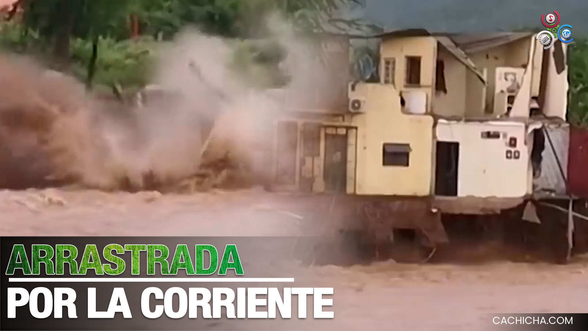 Una Casa Es Arrastrada Por Un Río Tras El Paso Del Huracán Nora