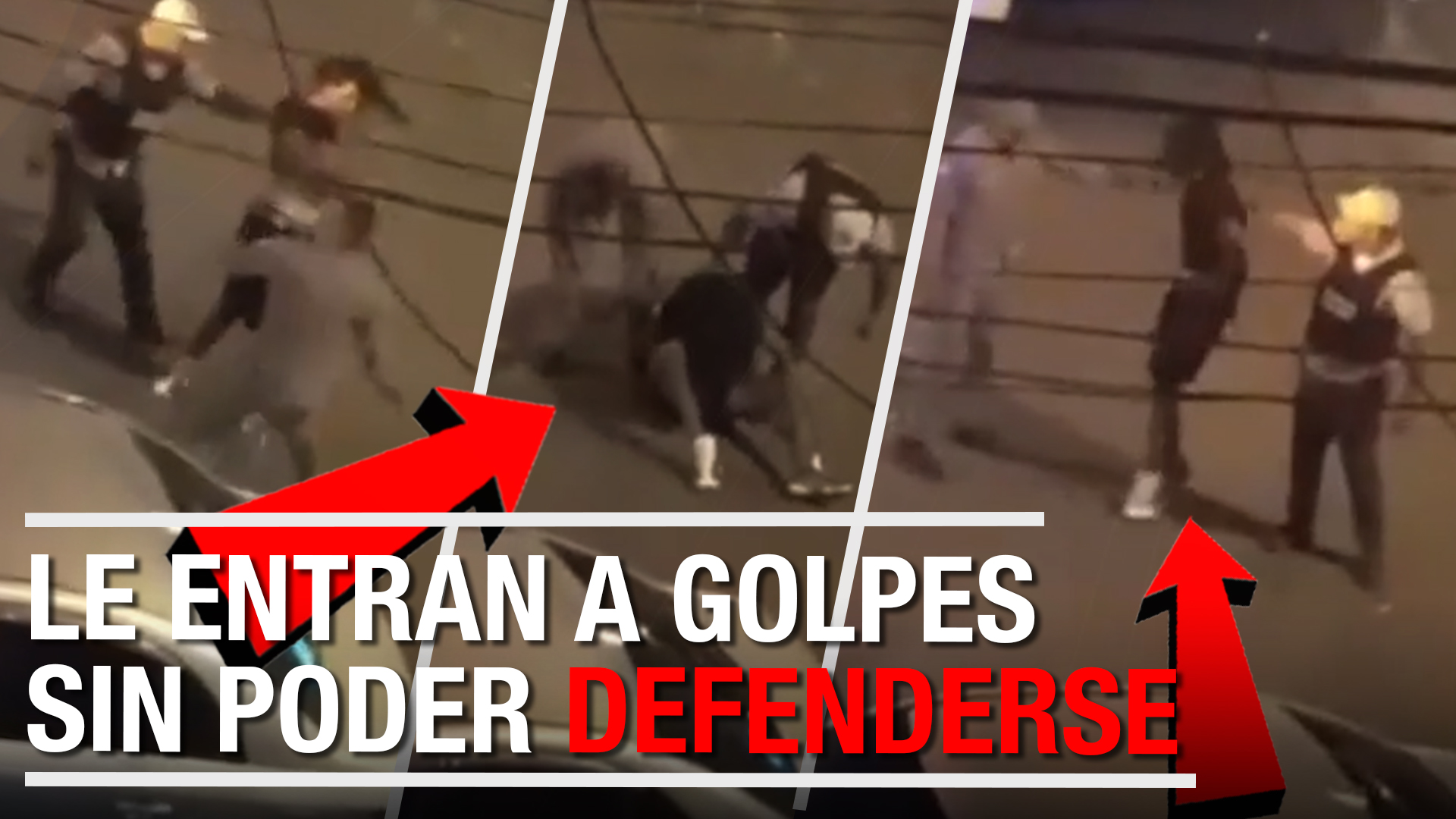 Captado En Cámara Como DOS POLICÍAS MASACRAN A GOLPES A UN JOVEN EN PLENA CALLE  