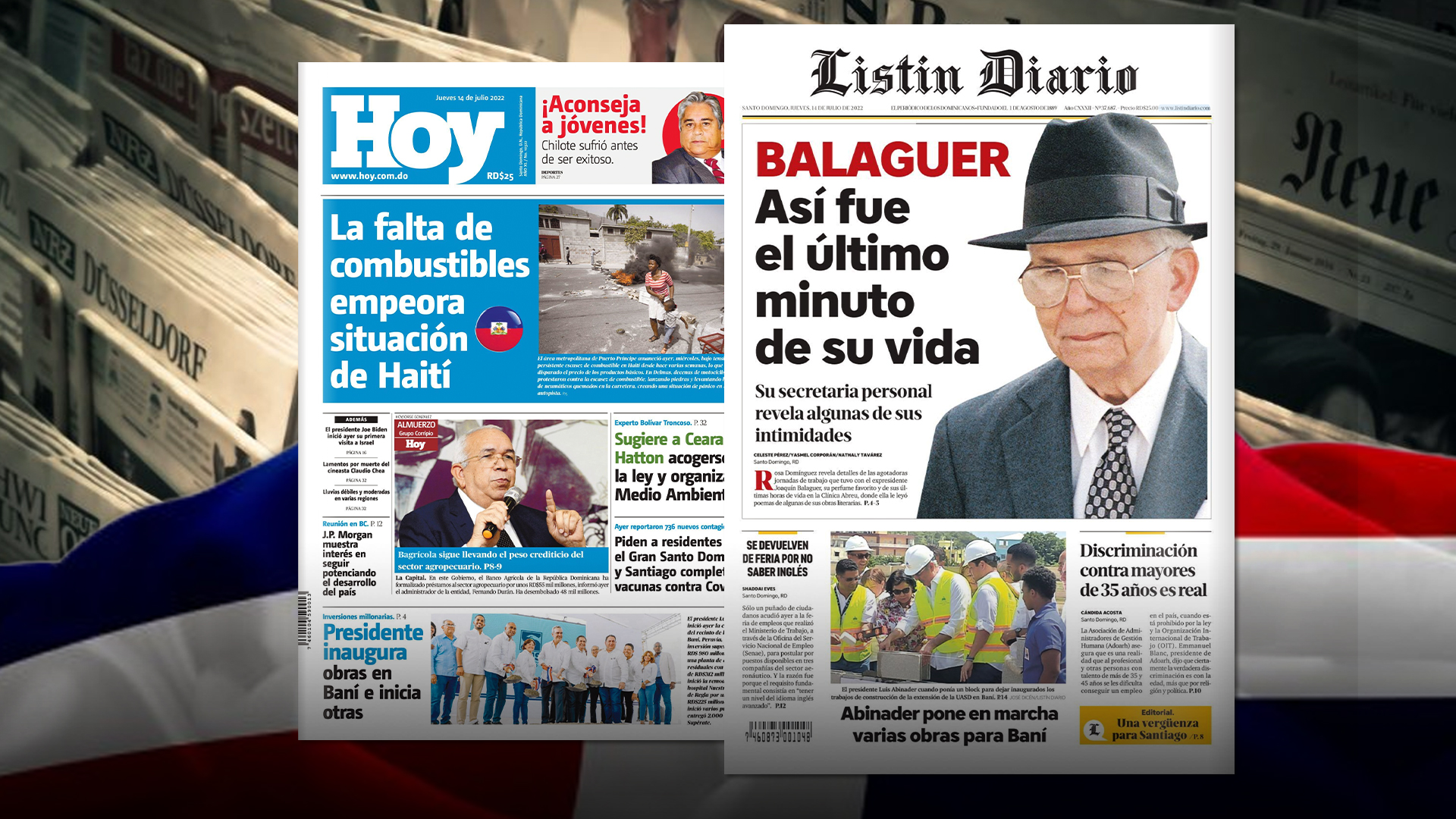 Portadas De Los Principales Periódicos Hoy 14-07-2022