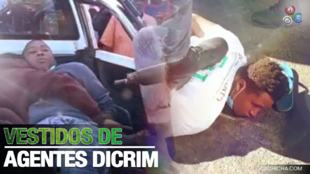 Apresan Tres Individuos Vestidos De Agentes Del DICRIM En La Vega