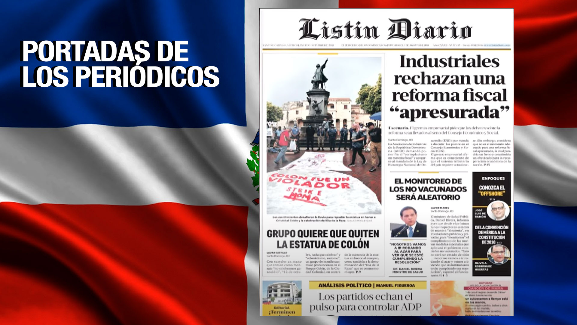 Las Principales Portadas De Los Periódicos En El Día De Hoy 13 De Octubre Del 2021