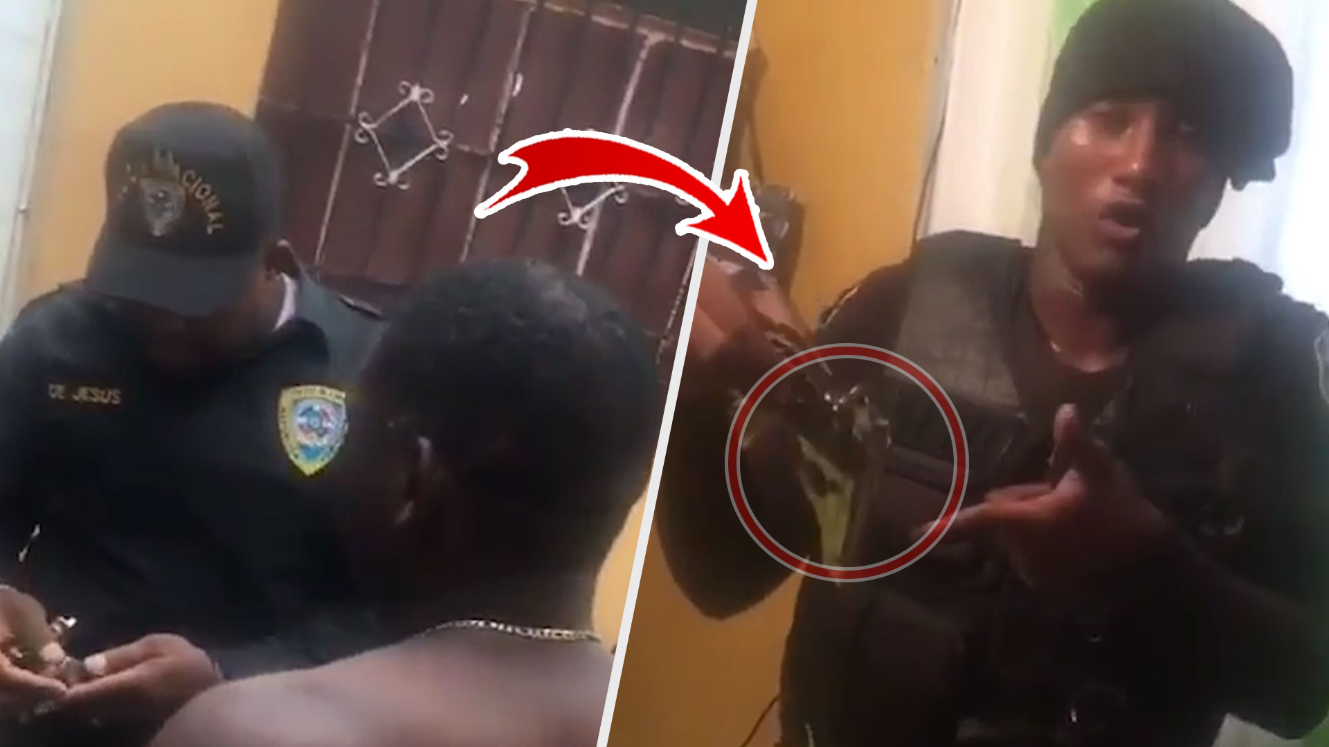 Ladrón Entra A Una Casa De Familia Huyendo De La Policía Y Esconde Su Pistola 