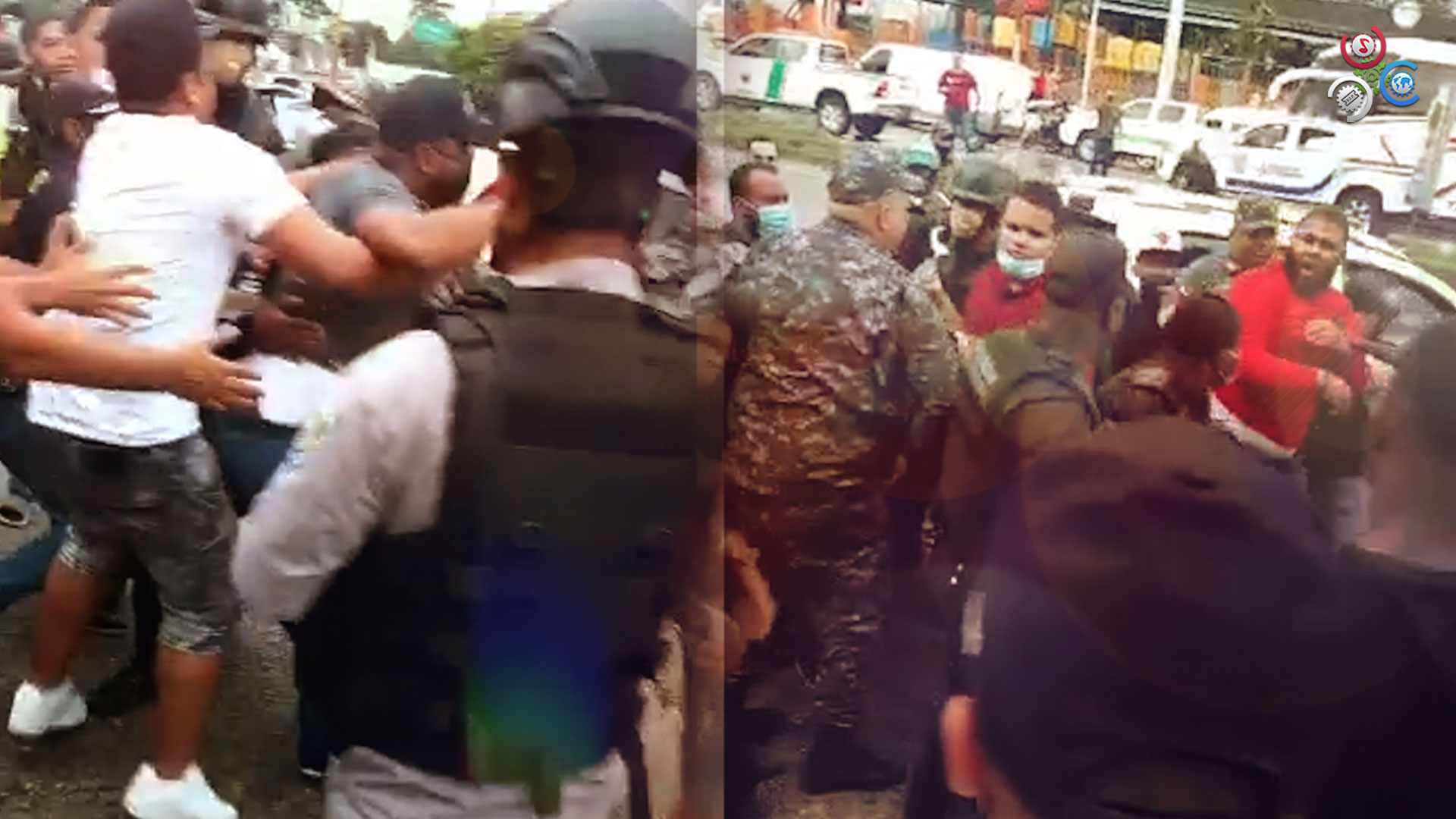 Se Arma Tremendo Pleito Entre Agente De La Policía Nacional Y Un Uber En Santiago