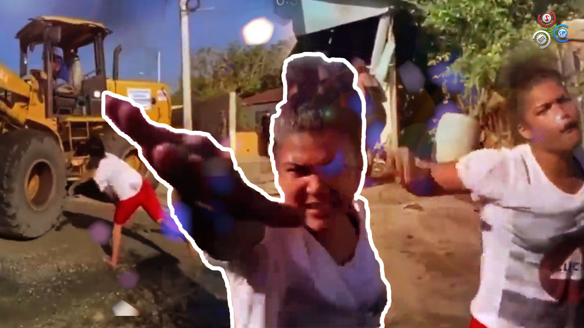 Mujer Embarazada De Mellizos Le Cae A “Pedrá” A Una Grúa Porque Estaba Demoliendo Su Casa ¡No Creerás Lo Que Pasó!