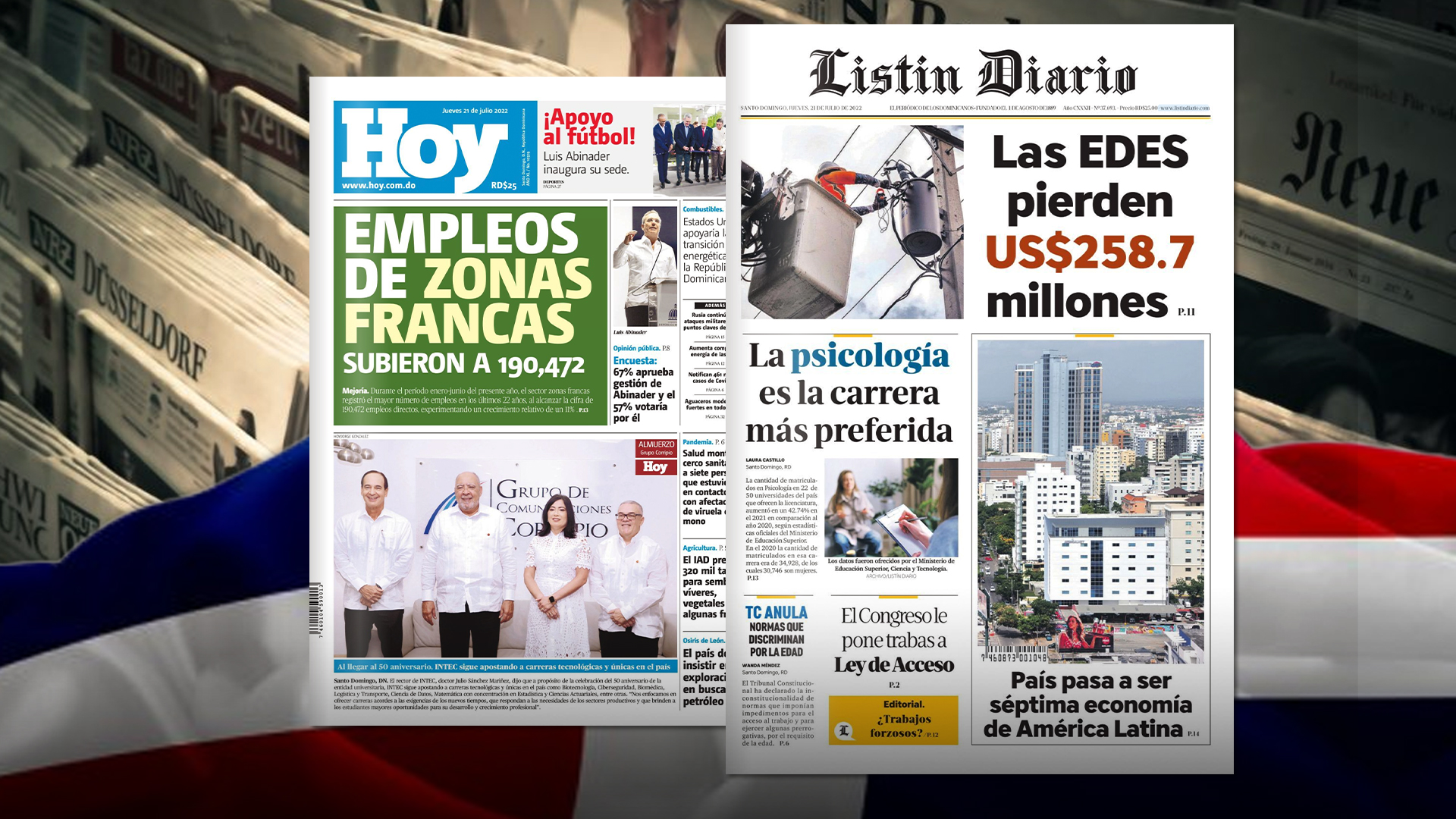 Portadas De Los Principales Periódicos Nacionales | 21-07-2022