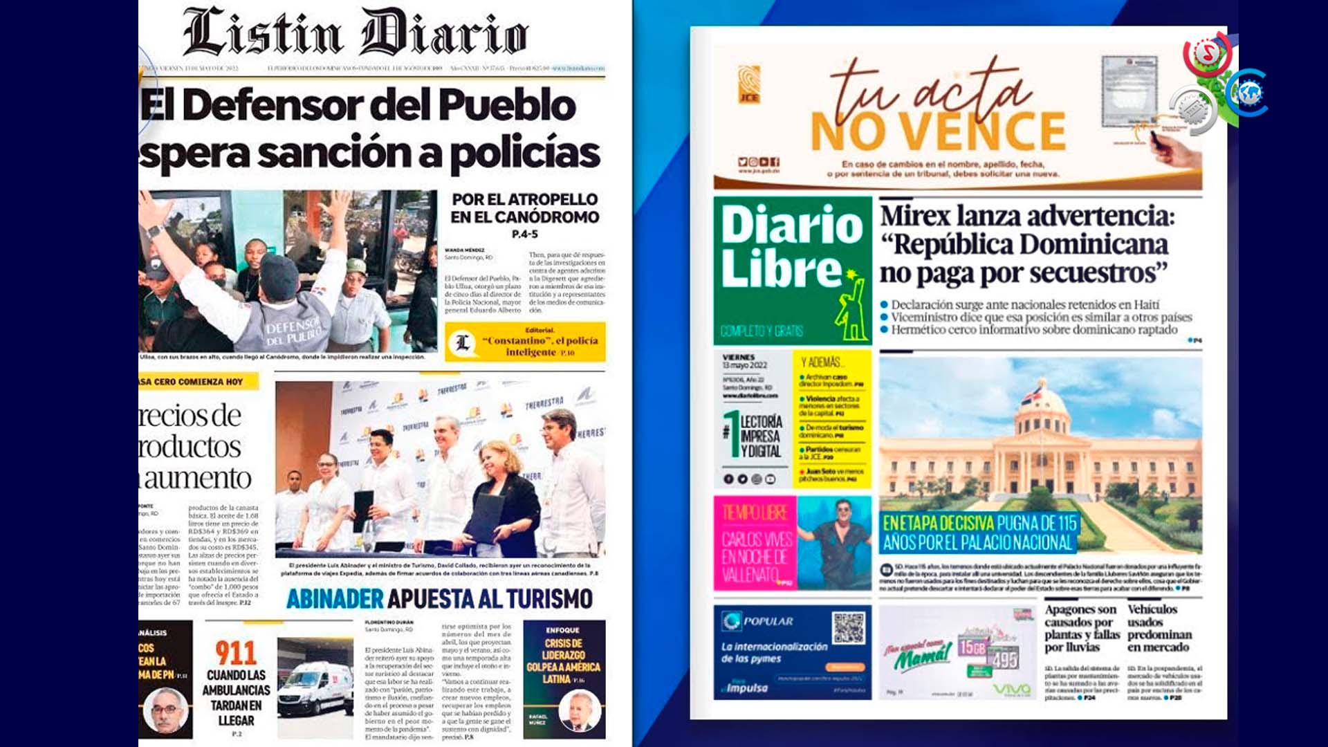 Las Principales Portadas De Los Periódicos En El Día De Hoy 13 De Mayo Del 2022