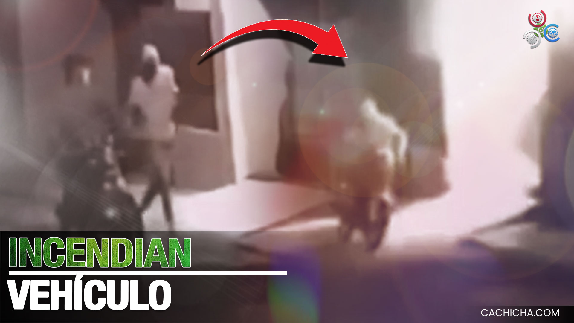 Momento En Que Incendia Vehículo De Un Arquitecto En La Romana