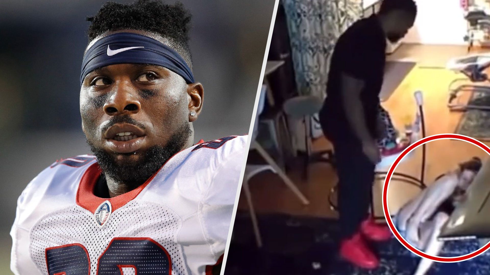 Video Muestra A Un Exjugador De NFL Golpeando A La Madre De Su Hijo Como Una Muñeca De Trapo 