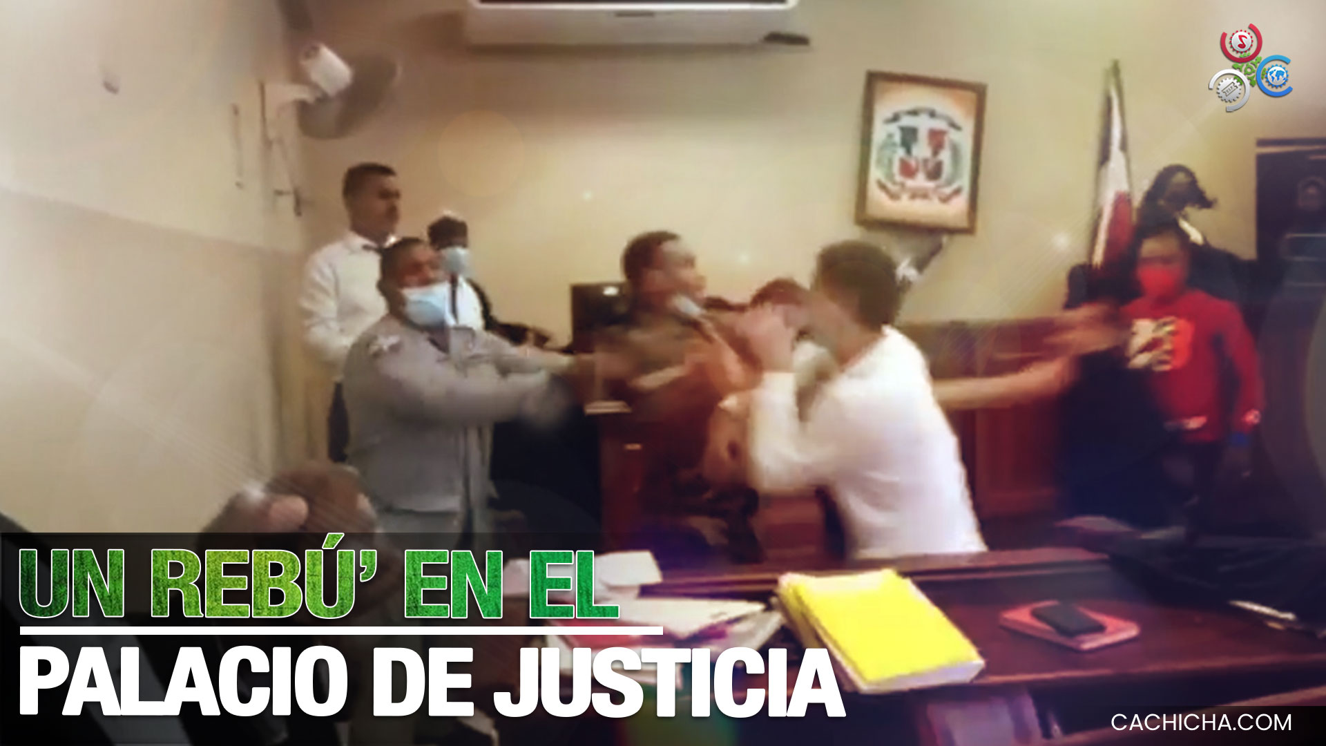 Reclusos Se Revolotean En Palacio De Justicia De Bonao Y Escenifican Pelea