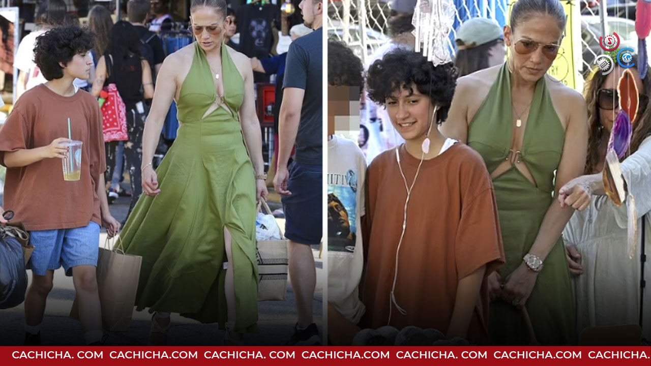 Jennifer López Muy Casual Comprando En “la Pulga”