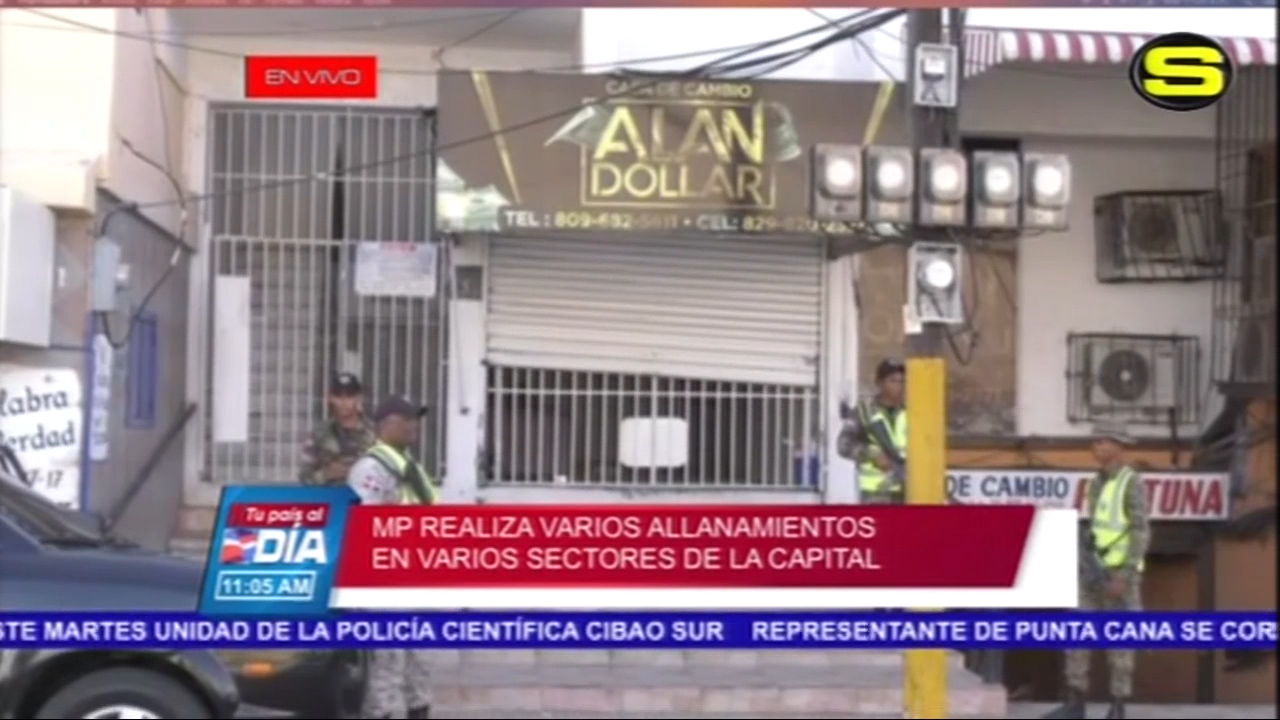 Ministerio Público Realiza 7 Allanamientos De Manera Simultánea