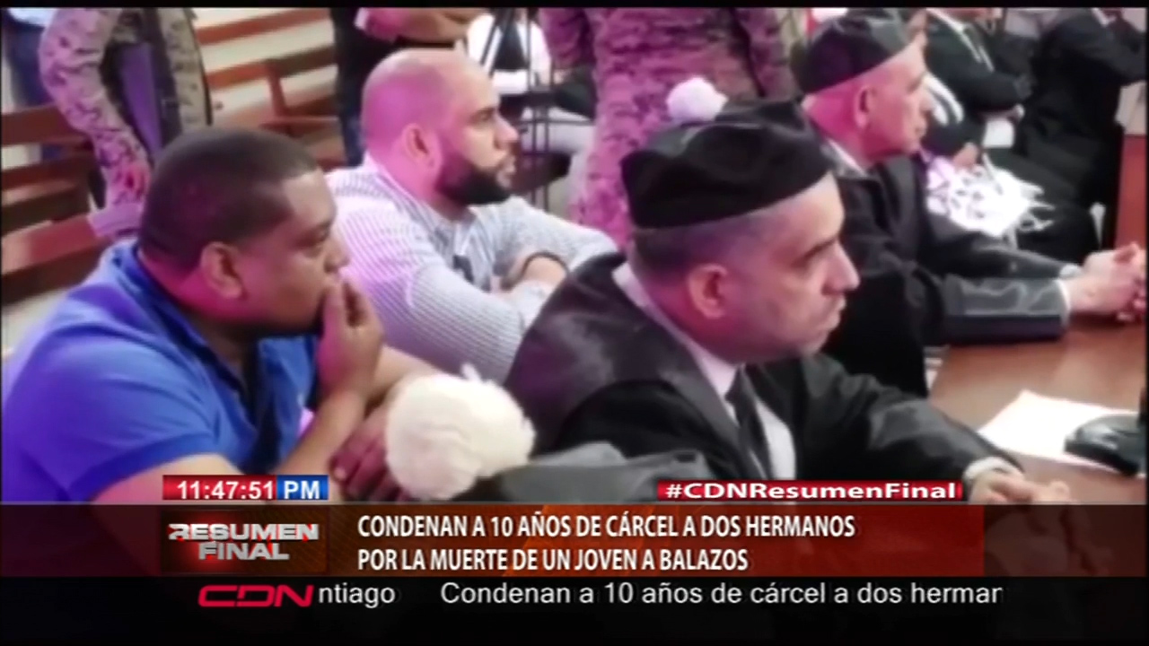 Condenan A 10 Años De Cárcel A Dos Hermanos Por La Muerte De Un Joven A Balazos 