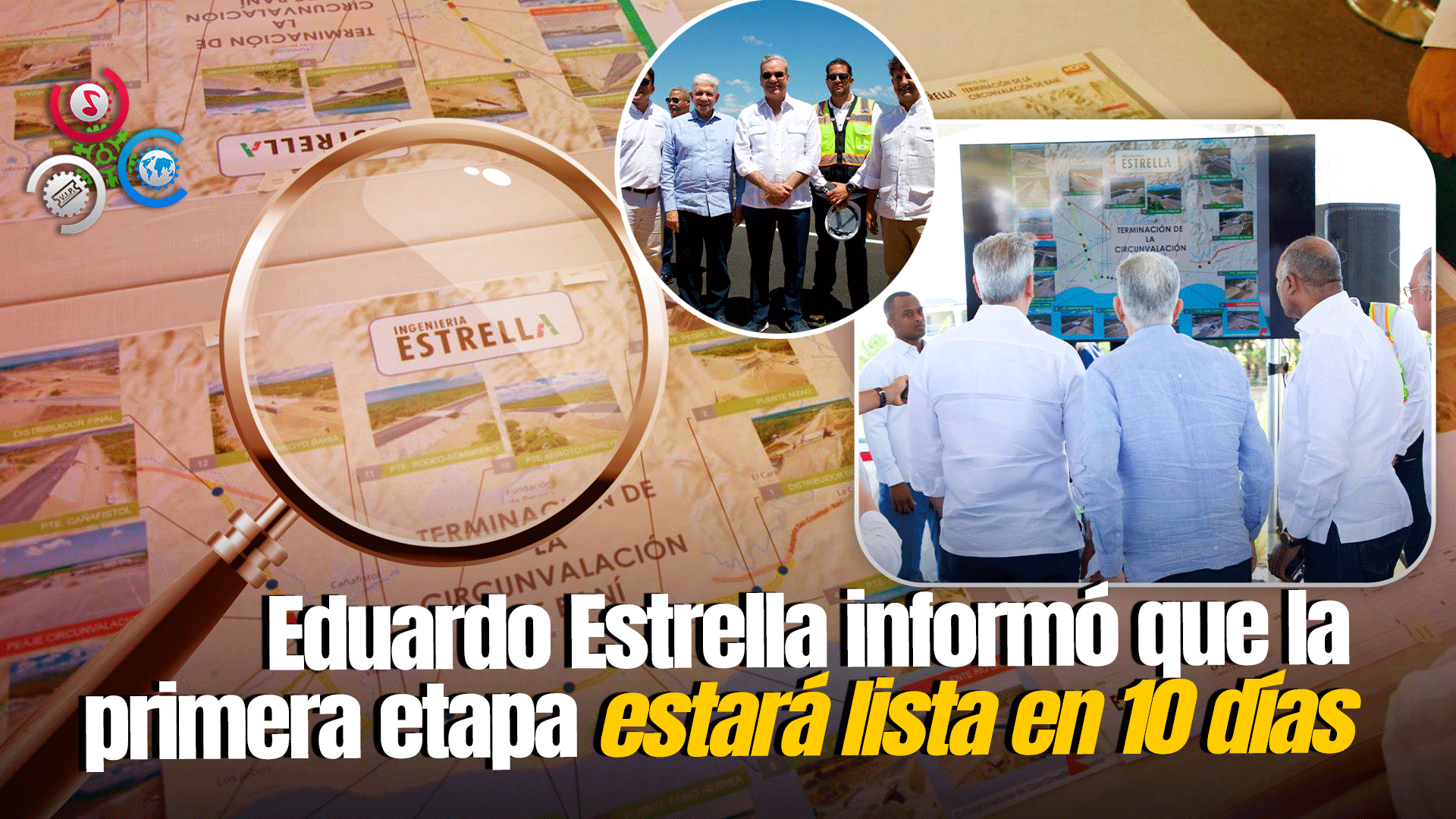 Presidente Abinader Supervisa Progresos En La Construscción De La Circunvalación De Baní