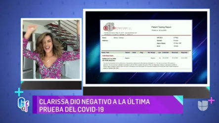 Clarissa Molina Revela Que Esta Libre De Coronavirus