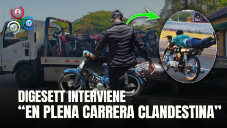 Digesett Sorprende A 12 Motociclistas En Carreras Clandestinas
