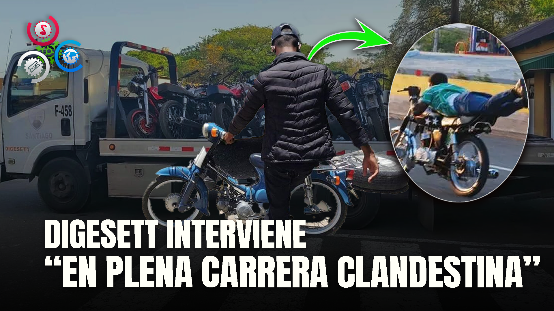 Digesett Sorprende A 12 Motociclistas En Carreras Clandestinas