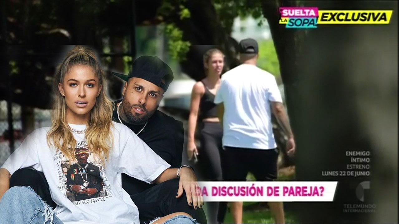 Captan A Nicky Jam Discutiendo Con Su Novia En Un Parque