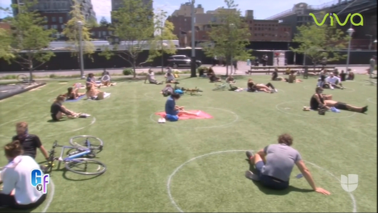 Chequea Como Se Lleva A Cabo El Distanciamiento Social En Partes De Nueva York 