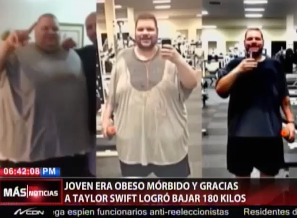 Joven Que Era Obeso Mórbido Baja 400 Libras ‘gracias A Taylor Swift’ #Video