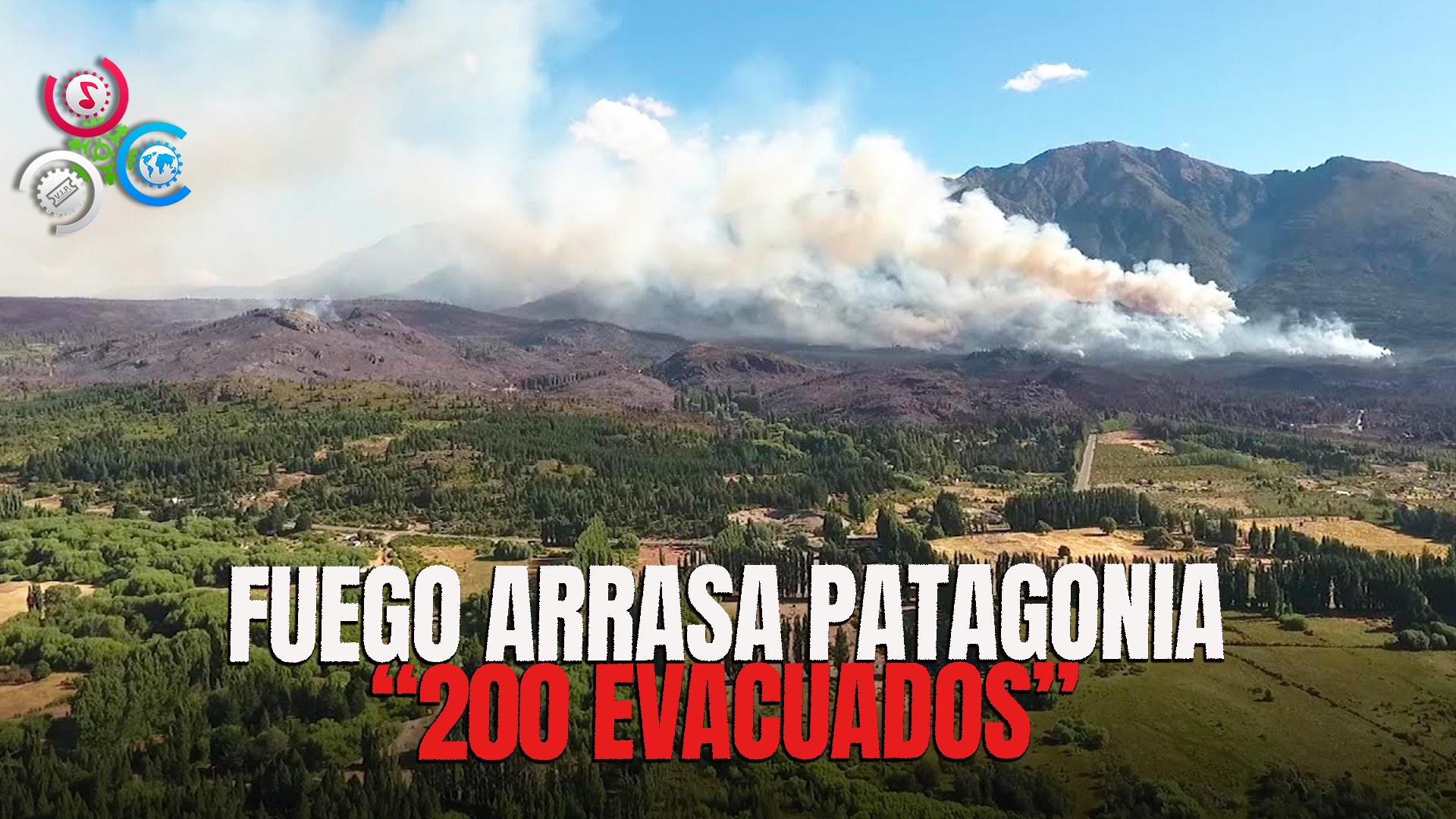 Evacuación De 200 Viviendas Por Incendio Forestal En La Patagonia Argentina