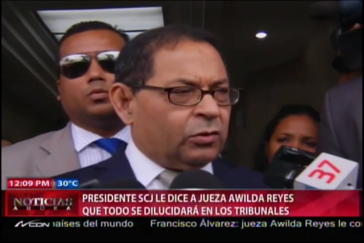Presidente De La Suprema Corte De Justicia Le Responde A La Jueza Awilda Reyes #Video